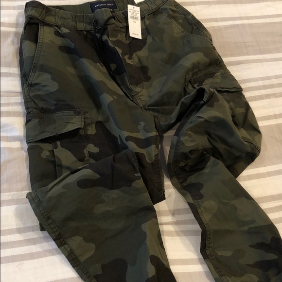 american eagle twill joggers